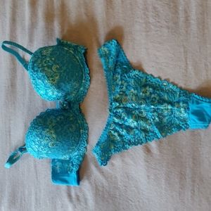 European bra panty set.